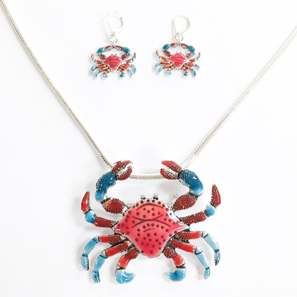 Crab Necklace Set